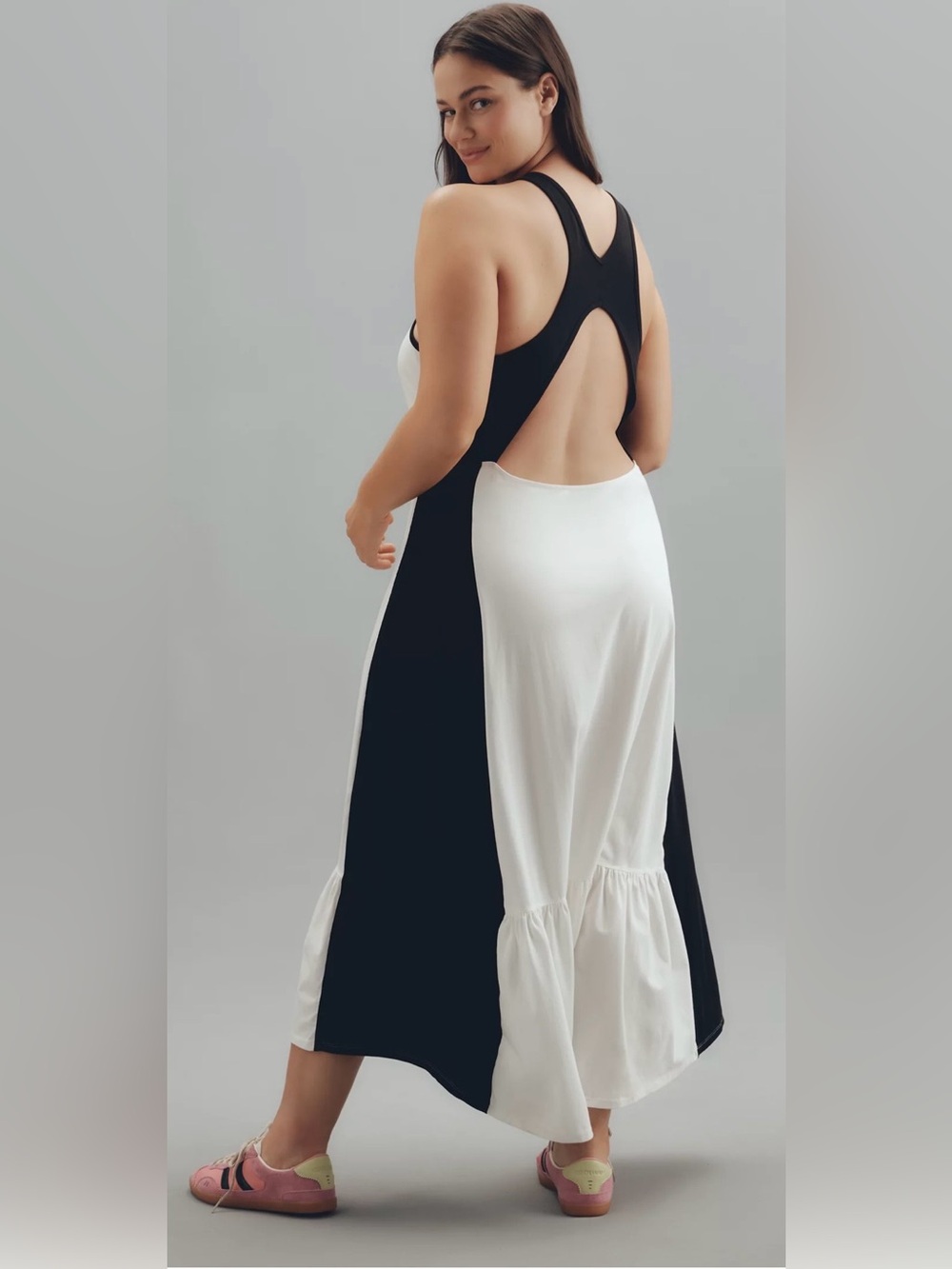 Daily Practice Colorblock Racer Midi Dress- Large
